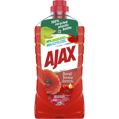 Płyn Ajax Floral fiesta do podłóg 1L czerwony