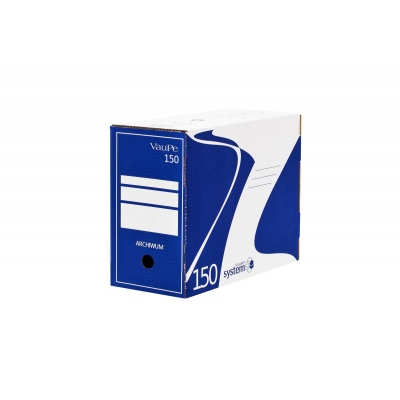 Pudełko archiwizacyjne kartonowe niebieskie A4 150 mm Vaupe
