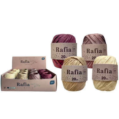 Rafia Na Szpulce 20M Satin Gold Interdruk