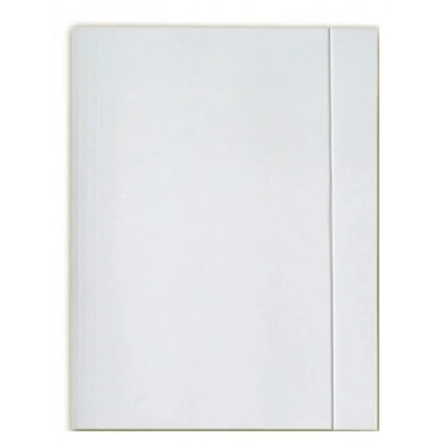 Teczka z gumką biała 280g bez nadruku Barbara