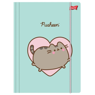 Teczka z gumką A4 300g Pusheen Mint