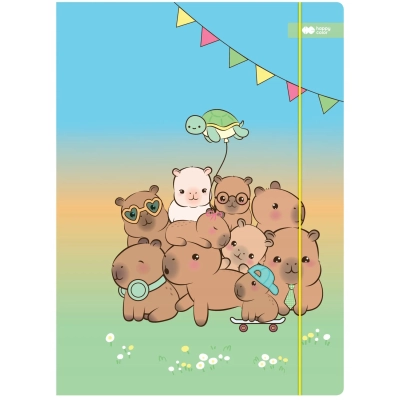 Teczka z gumka a4 kapibara piknik kapi fun happy-color