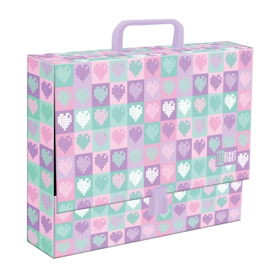 Teczka z rączką A4 XL St.Right Candy Hearts St.right