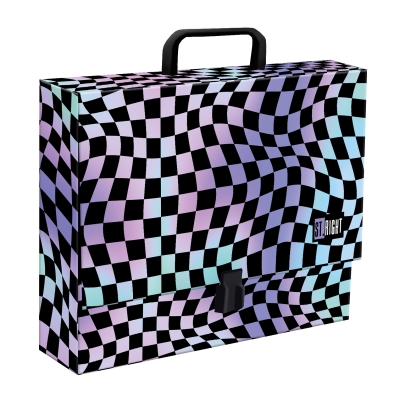 Teczka z rączką A4 XL Wavy Chessboard St.right