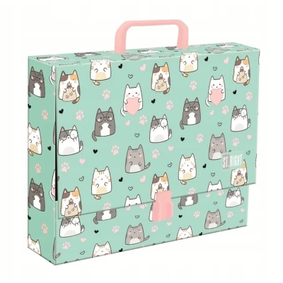 Teczka z rączką gruba A4 XL Charming Cats