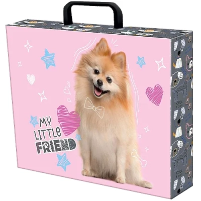 Teczka z rączką gruba A4 XL Little Friend Sweet Pomeranian