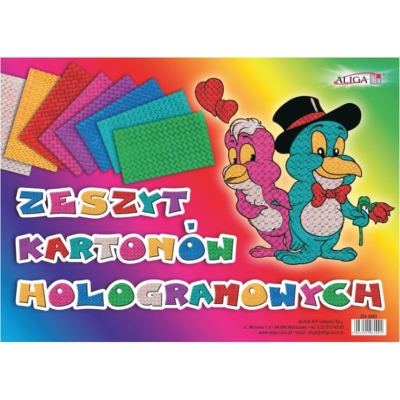 Wycinanka A4 Zeszyt kartonów hologramowych 230g