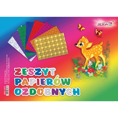 Wycinanka B4 zeszyt papierów ozdobnych 8 kartek