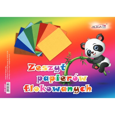 Wycinanka B5 zeszyt papierów flokowanych