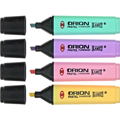 Zakreślacz 4 kolory pastelowe kamet orion