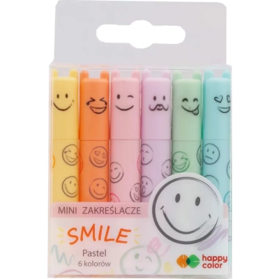 Zakreslacz Mini Smile 6 kolor Pastelowe