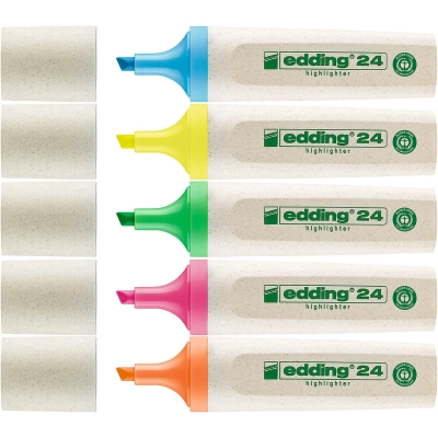 Zakreślacz Ekologiczny Edding eco line 5 kolorów