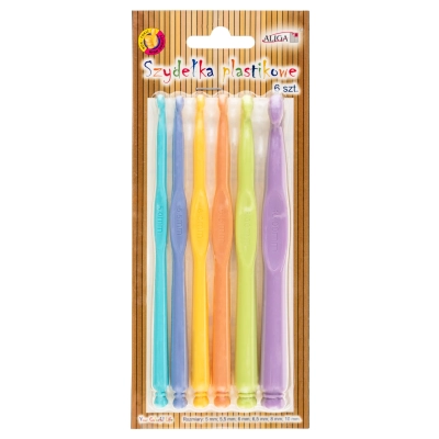 Zestaw Szydełek Plastikowych Szyd-5624 5mm do 10mm 6 sztuk