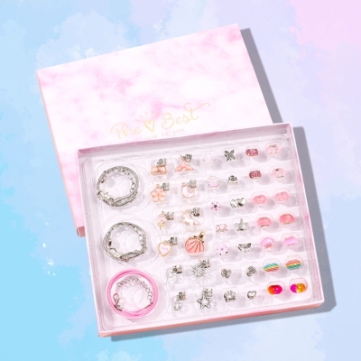 Zestaw biżuteryjny Zwb-9127 w ozdobnym pudełku 43 elementy