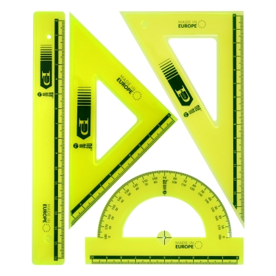 Zestaw geometryczny fluo 16cm 4-elementowy Pratel