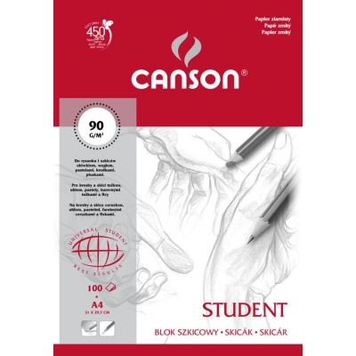 Blok do malowania szkicowy Student ziarnisty Canson