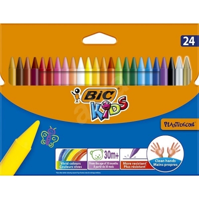 Kredki Bic kids plastidecor 24 kolory