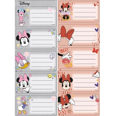 Naklejki na zeszyty pasek minnie mouse 110097