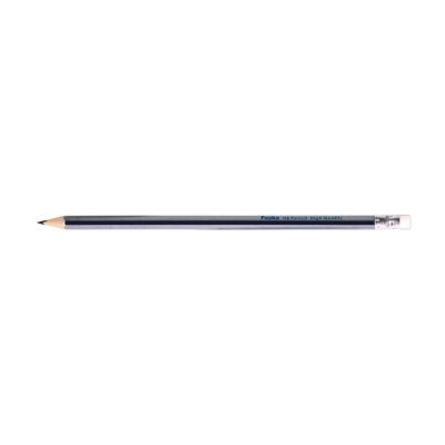 Ołówek Foska srebrny HB z gumką QB025