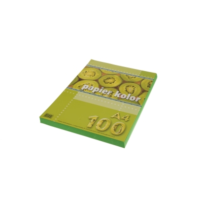 Papier kser zielony A4 80g Kreska 100 arkuszy