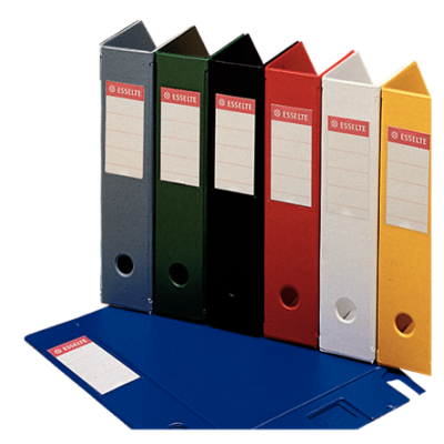 Pojemnik składany ścięty na dokumenty Esselte Vivida pcv 7 cm różne kolory