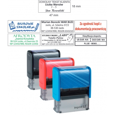 Pieczątka imienna firmowa Trodat Imprint 8912 średnia
