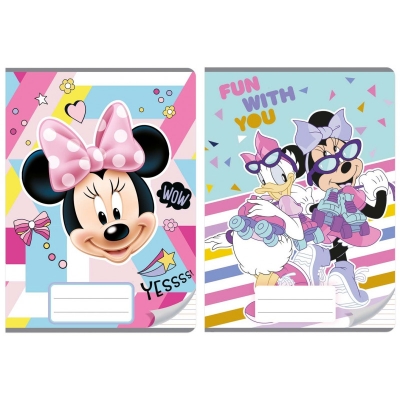 Zeszyt A5 16k kolorowe trzy linie minnie mouse 110101