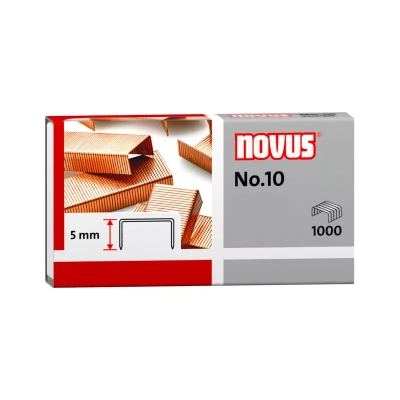 Zszywki miedziowane 10 novus 1000 sztuk