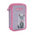 Piórnik podwójny różowy bez wyposażenia Astrabag Pinky Kitty AC2 Astra